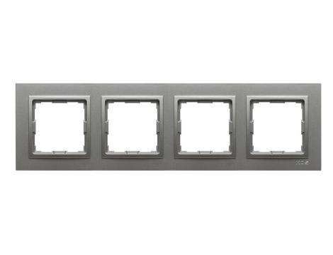 VENA2 Ramka poczwórna aluminium 524084