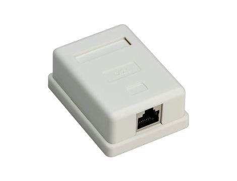 Gniazdo teleinformatyczne natynkowe 1xRJ45 STP kat.6 77634