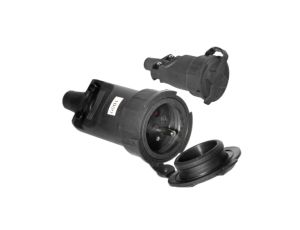 Gniazdo przenośne gumowe z/u 16A 250V IP65 D.3149