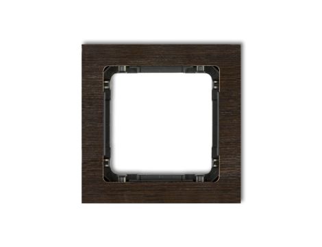 DECO Ramka pojedyncza - efekt drewna (ramka wenge spód czarny) efekt wenge DRD-1G