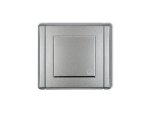 FLEXI Przycisk /dzwonek/ srebrny metalik 7FWP-4