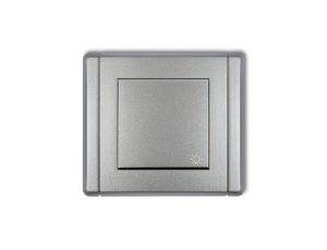 FLEXI Przycisk /światło/ srebrny metalik 7FWP-5