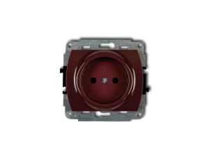 TREND Gniazdo pojedyncze b/u brązowy 4GP-1p