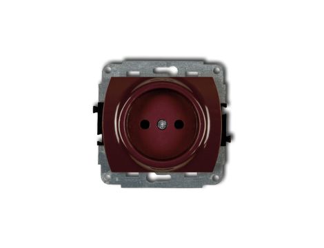 TREND Gniazdo pojedyncze b/u brązowy 4GP-1p