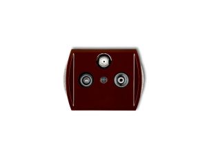 TREND Gniazdo antenowe RTV-SAT końcowe multimedialne (Internet) brązowy 4GM