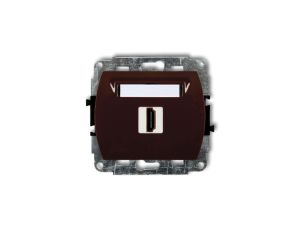 TREND Gniazdo pojedyncze HDMI brązowy 4HDMI-1