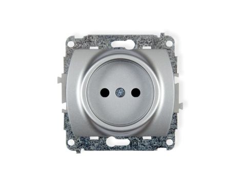 TREND Gniazdo pojedyncze b/u srebrny 5GP-1p