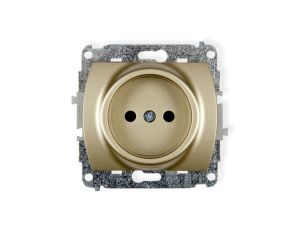 TREND Gniazdo pojedyncze b/u złoty 6GP-1p