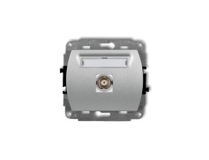 TREND Gniazdo pojedyncze BNC srebrny metalik 7GBNC-1