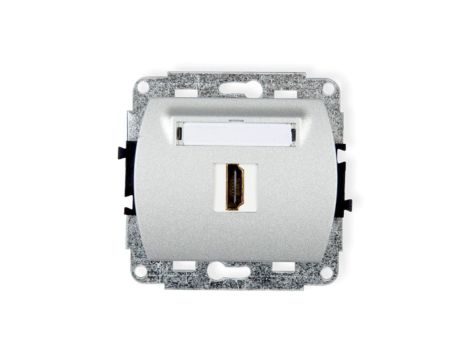 TREND Gniazdo pojedyncze HDMI srebrny metalik 7HDMI-1