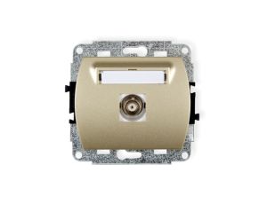 TREND Gniazdo pojedyncze BNC złoty 6GBNC-1