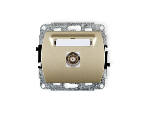 TREND Gniazdo pojedyncze BNC złoty 6GBNC-1
