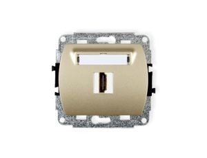 TREND Gniazdo pojedyncze HDMI złoty 6HDMI-1