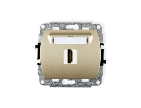 TREND Gniazdo pojedyncze HDMI złoty 6HDMI-1