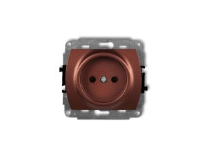 TREND Gniazdo pojedyncze b/u brĄzowy metalik 9GP-1p