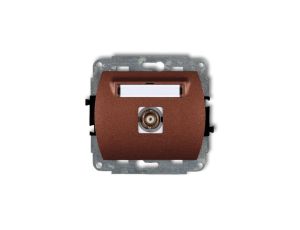 TREND Gniazdo pojedyncze BNC brĄzowy metalik 9GBNC-1