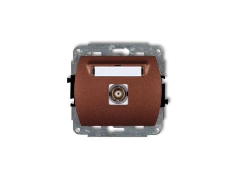 TREND Gniazdo pojedyncze BNC brĄzowy metalik 9GBNC-1