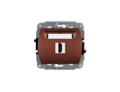 TREND Gniazdo pojedyncze HDMI brĄzowy metalik 9HDMI-1