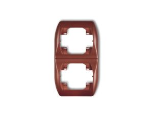 TREND Ramka pionowa podwójna brĄzowy metalik 9RV-2