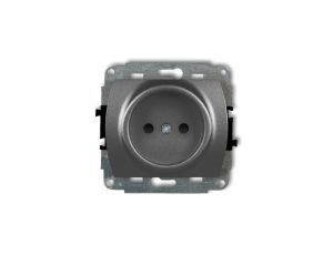 TREND Gniazdo pojedyncze b/u grafitowy 11GP-1p