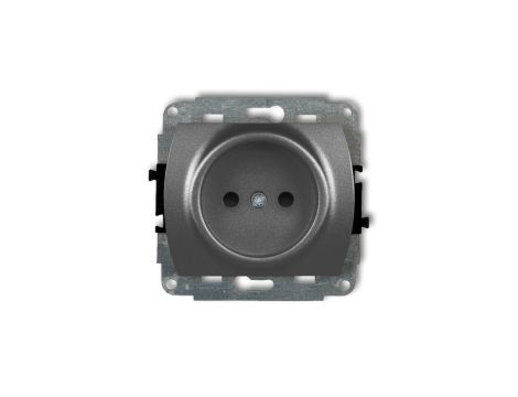 TREND Gniazdo pojedyncze b/u grafitowy 11GP-1p