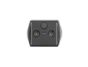 TREND Gniazdo antenowe RTV przelotowe 9dB grafitowy 11G9P