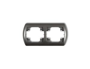 TREND Ramka pozioma podwójna grafitowy 11RH-2