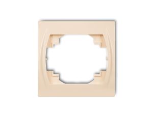 LOGO Ramka pozioma pojedyncza biały LRH-1