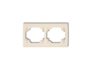 LOGO Ramka pozioma podwójna beżowy 1LRH-2