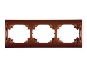 LOGO Ramka pozioma potrójna brĄzowy metalik 9LRH-3