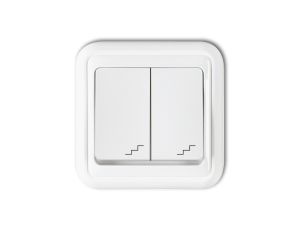 LIZA Łącznik podwójny schodowy biały WPT-7