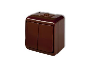 JUNIOR Łącznik świecznikowy podświetlany brązowy 4WHE-2L