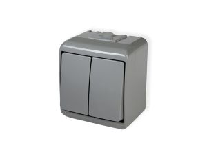 JUNIOR Łącznik świecznikowy podświetlany popielaty 10WHE-2L