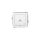 DECO Przycisk /dzwonek/ w stylu amerykańskim biały DWPUS-4