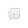 DECO Przycisk jednobiegunowy (jeden klawisz, bez piktogramu) w stylu amerykańskim biały DWPUS-4.1