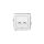 DECO Przycisk dwubiegunowy (dwa klawisze bez piktogramów, osobne zasilanie) w stylu amerykańskim biały DWPUS-44.2
