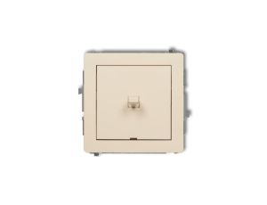 DECO Łącznik jednobiegunowy w stylu amerykańskim beżowy 1DWPUS-1