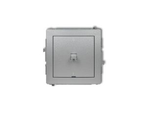 DECO Łącznik dwubiegunowego w stylu amerykańskim srebrny metalik 7DWPUS-9