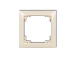 DECO Ramka uniwersalna pojedyncza z tworzywa DECO Soft beżowy 1DRSO-1