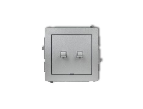 DECO Łącznik świecznikowy w stylu amerykańskim srebrny metalik 7DWPUS-2