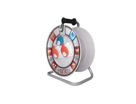 Rozgałęźnik na bębnie fi340 1xGS 16A 250V 2x16A/5P 400V IP44 z wył. term. 3F B.1104-340RT