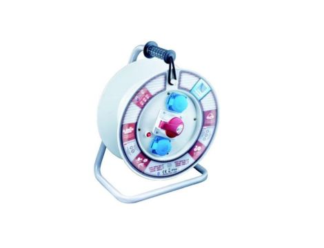 Rozgałęźnik na bębnie fi340 2xGS 16A 1x16A/5P 400V IP44 wyłącznik termiczny B.1110-340RT