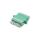 Adapter światłowodowy SC APC/SC APC, duplex, jednomodowy OS2, zielony, transparentna zaślepka DN-96003-1APC