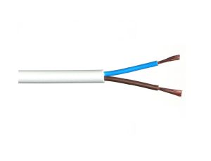 Przewód warsztatowy H05VV-F (OWY) 2x0,75 biały /50m/