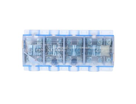 Odgałęźnik instalacyjny 4P 4x35mm2/10x25mm2 niebieski OBL 35/25-4 R35RW-01040000803