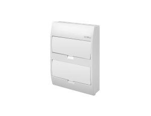 Rozdzielnica modułowa Elegant 2x12 elektryczna natynkowa IP40 N+PE drzwi białe 2405-00