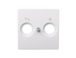 Simon 82 Pokrywa gniazda R-TV biała 82053-30