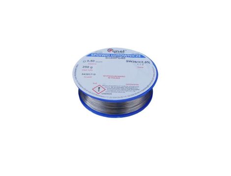 CYNEL UNIPRESS Cyna 0,50mm 250g Sn60Pb40 SW26/3/2.5 spoiwo lutownicze PROFESSIONAL
