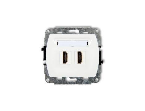 TREND Gniazdo podwójne HDMI biały HDMI-2