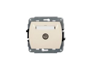 TREND Gniazdo antenowe pojedyncze TV beżowy 1GTV-1